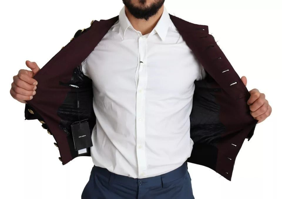 Dolce & Gabbana Black Bomber for Men side view