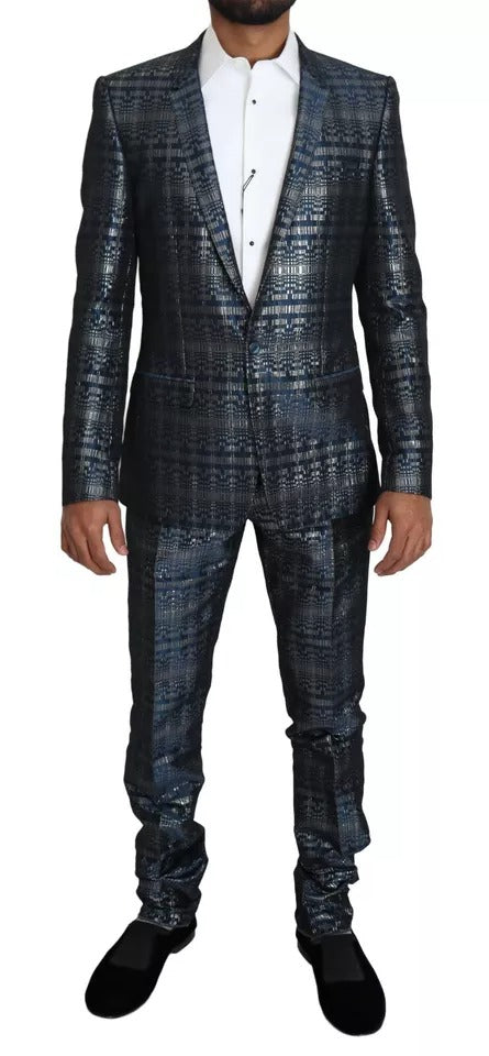 Dolce & Gabbana Blue Two Piece Suits for Men