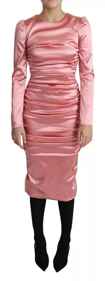 Dolce & Gabbana Pink Midi Dress for Women side view