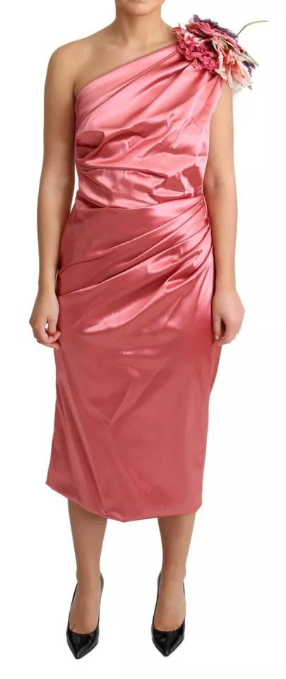 Dolce & Gabbana Pink Midi Dress for Women side view