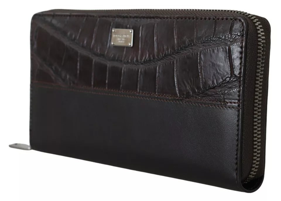 Dolce & Gabbana Brown Leather Wallets for Men detail view