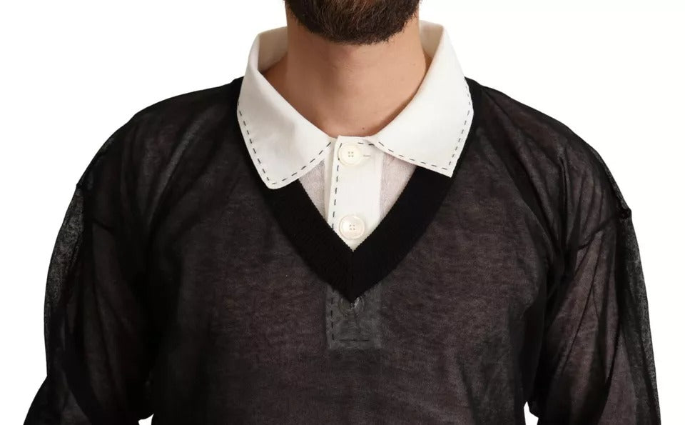 Dolce & Gabbana Black Long Sleeve T-Shirt for Men alternate view
