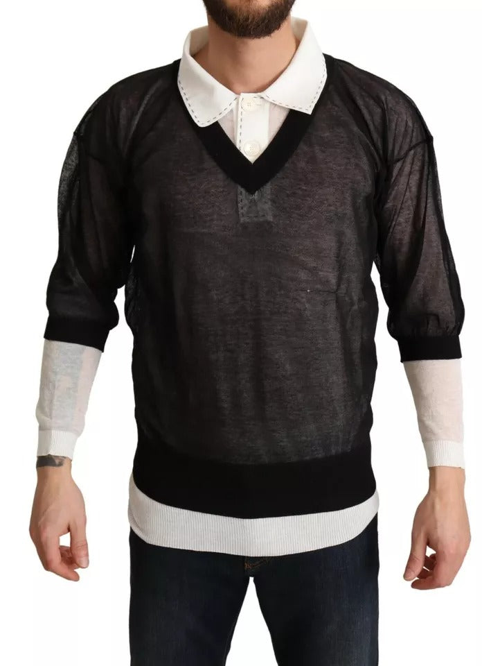 Dolce & Gabbana Black Long Sleeve T-Shirt for Men additional view