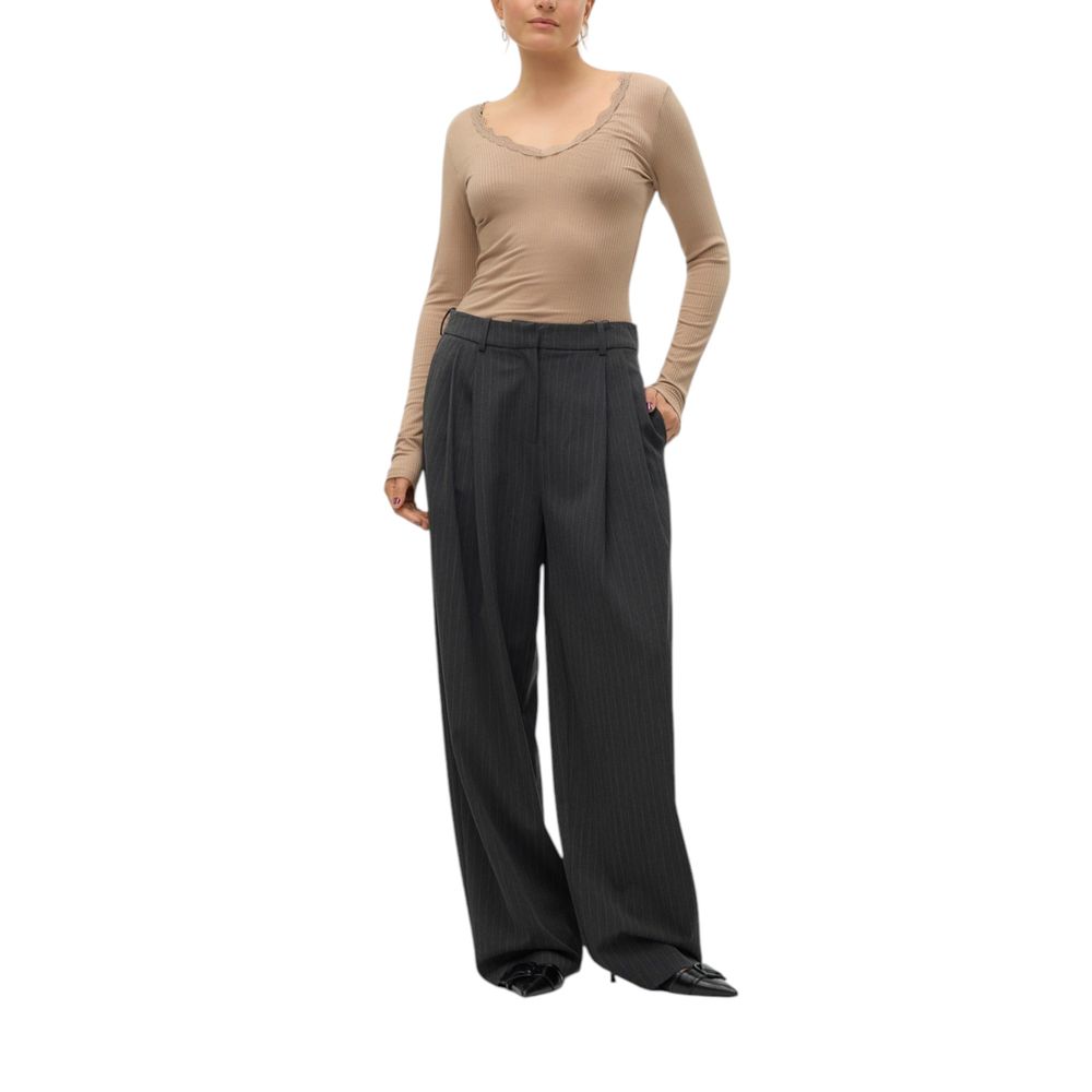 Vero Moda Grey Casual Pants for Women side view