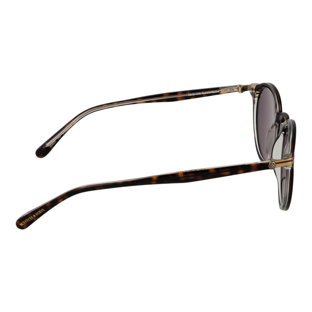 Lunettes de soleil Scotch & Soda en acétate marron