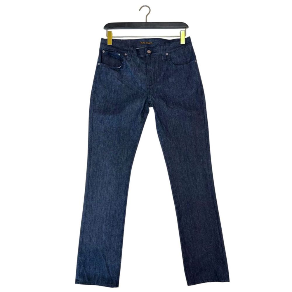 Nudie Jeans Blue Straight Leg Jeans for Men