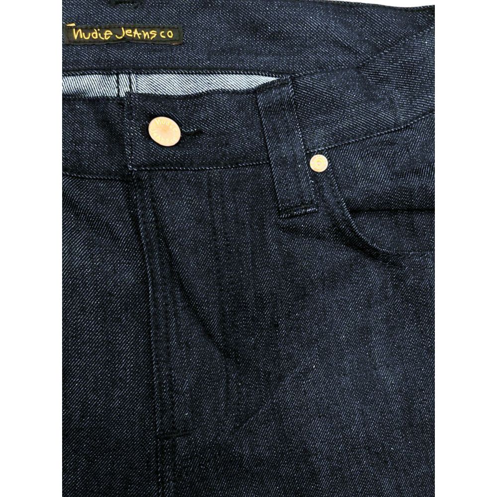 Nudie Jeans Blue Straight Leg Jeans for Men detail view