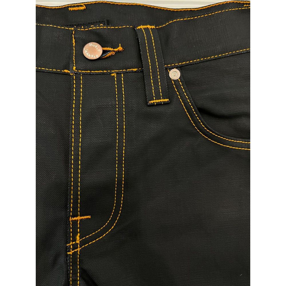 Nudie Jeans Black Jeans for Men detail view