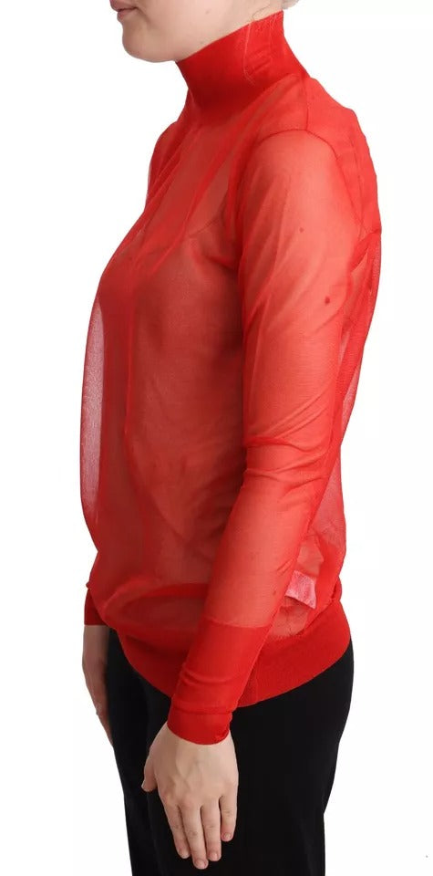 Dolce & Gabbana Orange Turtleneck for Women side view