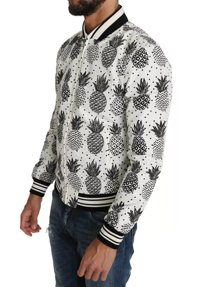 Dolce & Gabbana White Bomber for Men alternate view