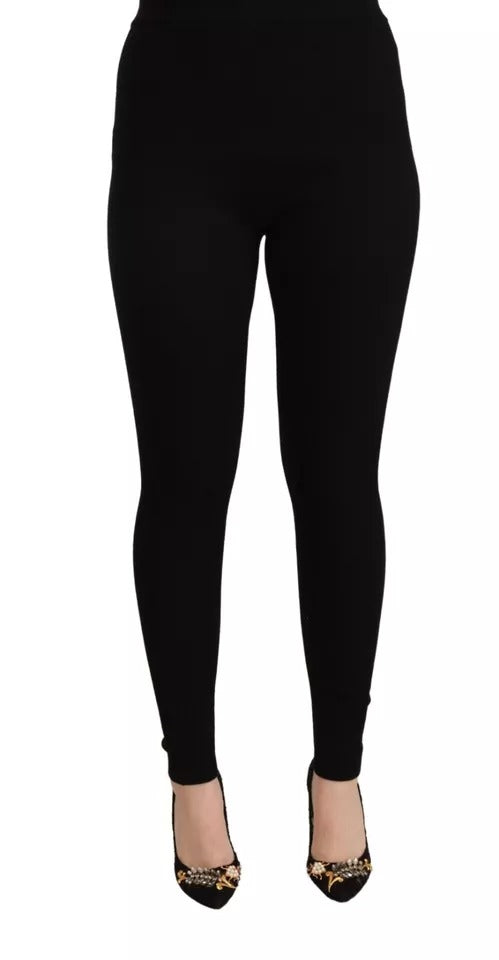 Dolce & Gabbana Black Skinny Pants for Women side view