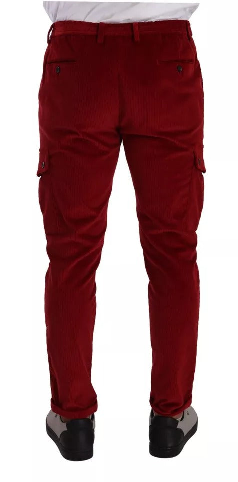 Dolce & Gabbana Red Cargo Pants for Men alternate view