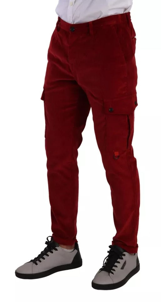 Dolce & Gabbana Red Cargo Pants for Men additional view