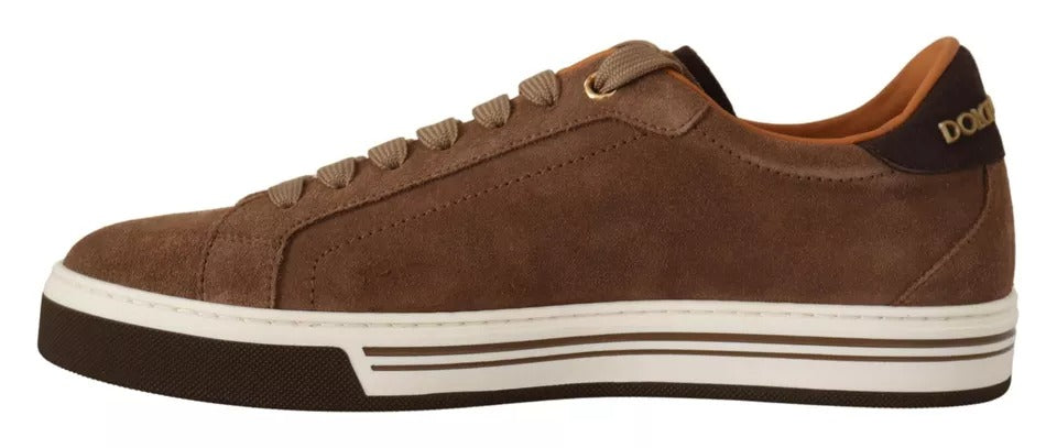 Dolce & Gabbana Brown Low Top Sneakers for Men