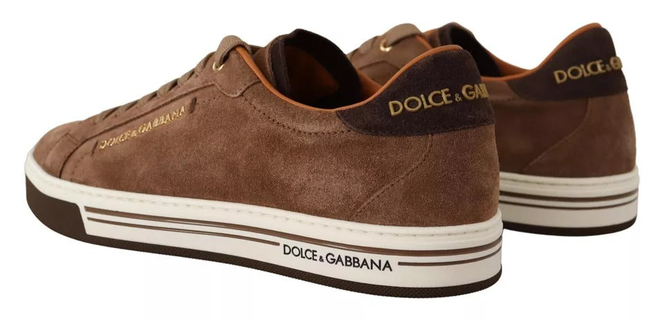Dolce & Gabbana Brown Low Top Sneakers for Men detail view