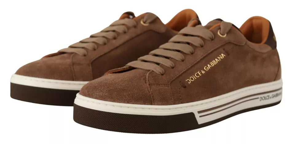 Dolce & Gabbana Brown Low Top Sneakers for Men additional view