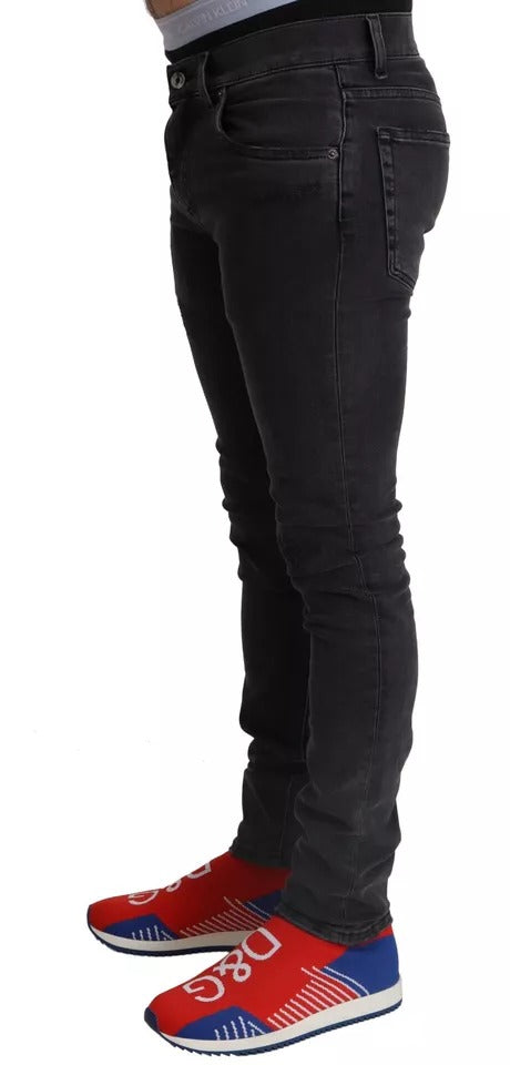 Dolce & Gabbana Grey Skinny Jeans for Men alternate view
