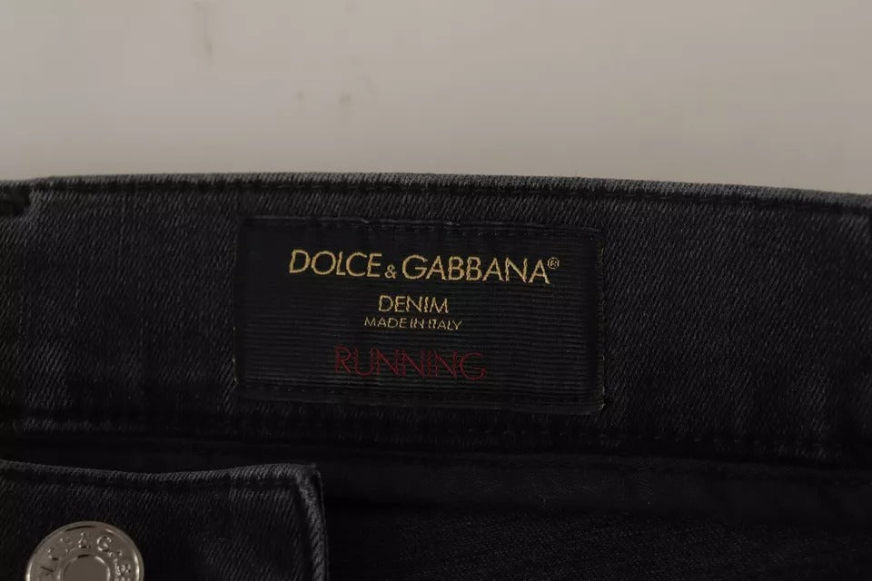 Dolce & Gabbana Grey Skinny Jeans for Men additional view