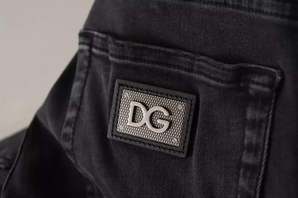 Dolce & Gabbana Grey Skinny Jeans for Men additional view