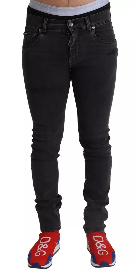 Dolce & Gabbana Grey Skinny Jeans for Men