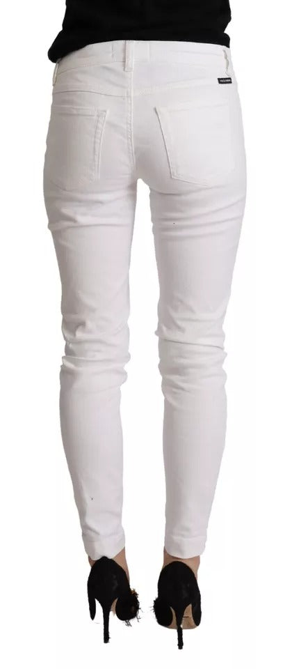 Dolce & Gabbana White Skinny Jeans for Women alternate view