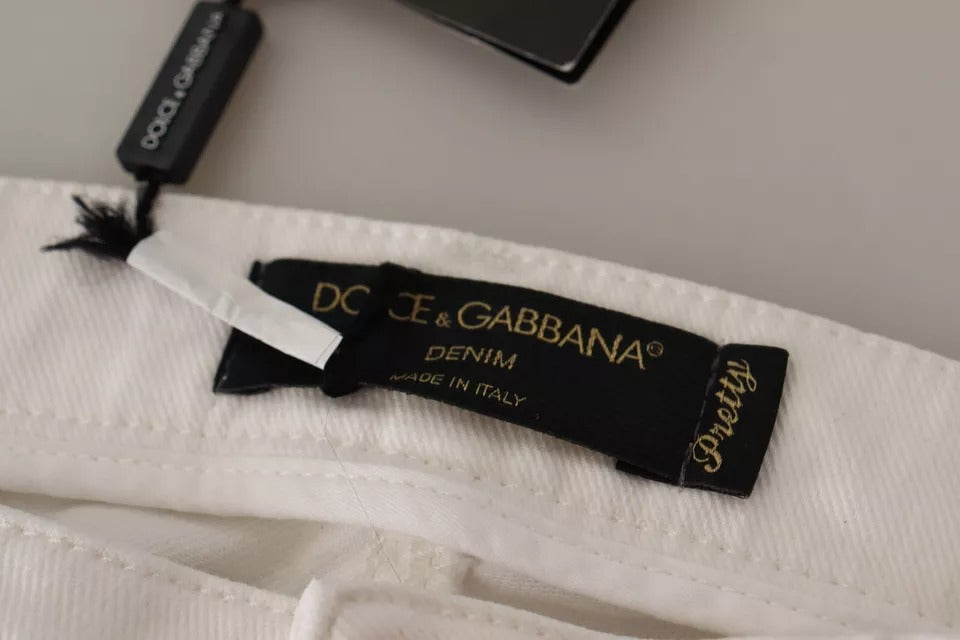 Dolce & Gabbana White Skinny Jeans for Women additional view