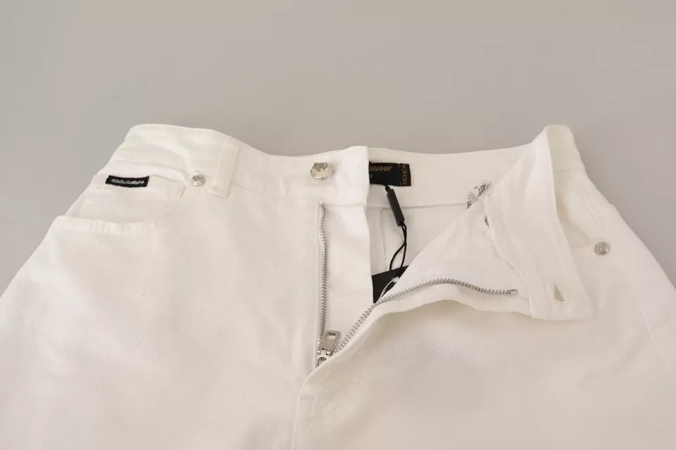 Dolce & Gabbana White Straight Leg Jeans for Women additional view