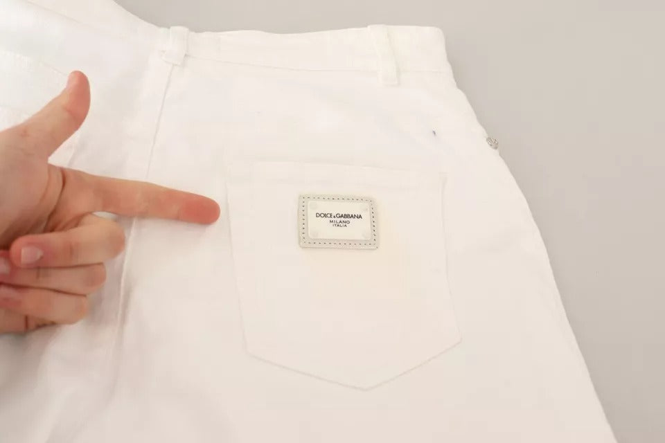 Dolce & Gabbana White Straight Leg Jeans for Women additional view