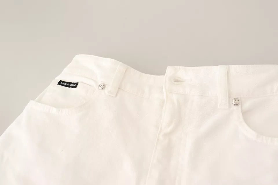 Dolce & Gabbana White Straight Leg Jeans for Women additional view