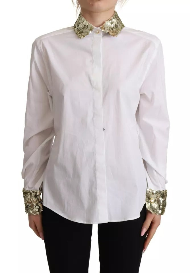 Dolce & Gabbana White Dress Shirt for Women side view