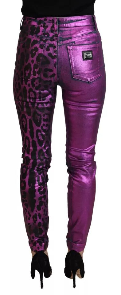 Dolce & Gabbana Purple Skinny Jeans for Women additional view