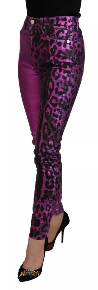 Dolce & Gabbana Purple Skinny Jeans for Women additional view