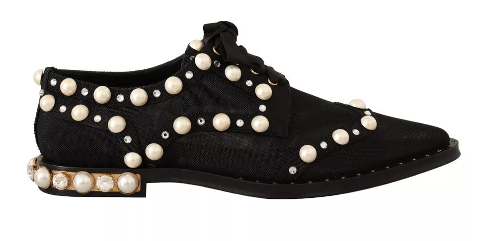 Dolce & Gabbana Black Oxfords And Derbies for Women side view