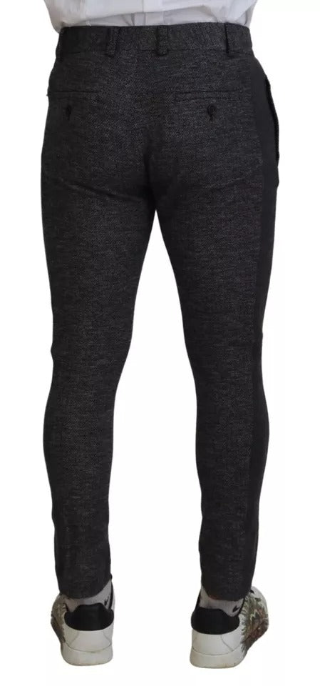 Dolce & Gabbana Black Skinny Pants for Men detail view