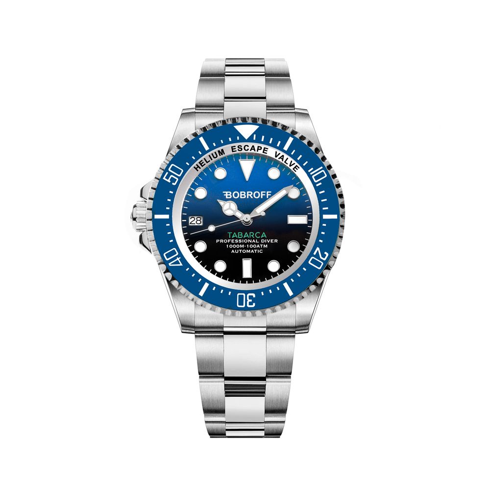 Bobroff Silver Sport Watch for Men