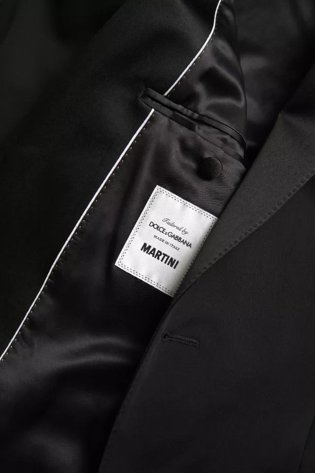 Dolce & Gabbana Blazer MARTINI en laine noire, à boutonnage simpleclothing