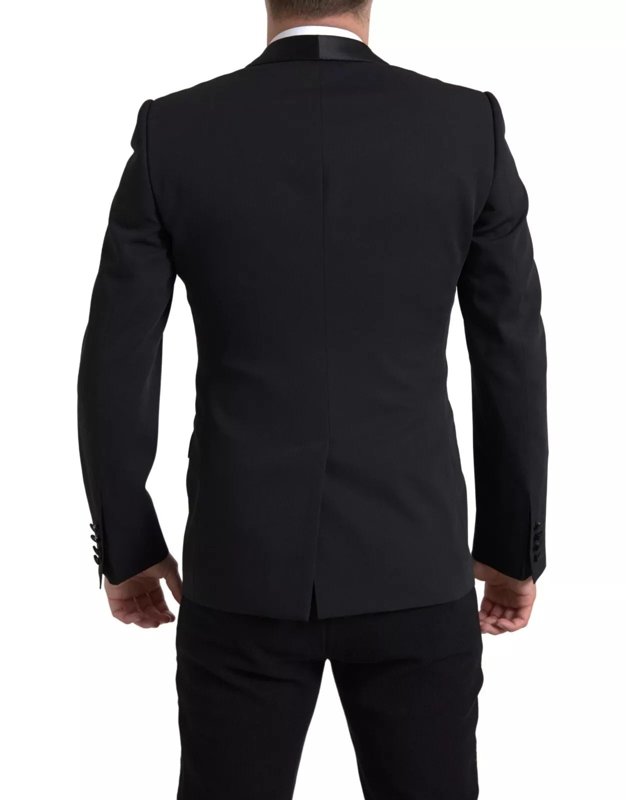 Dolce & Gabbana Blazer MARTINI en laine noire, à boutonnage simpleclothing