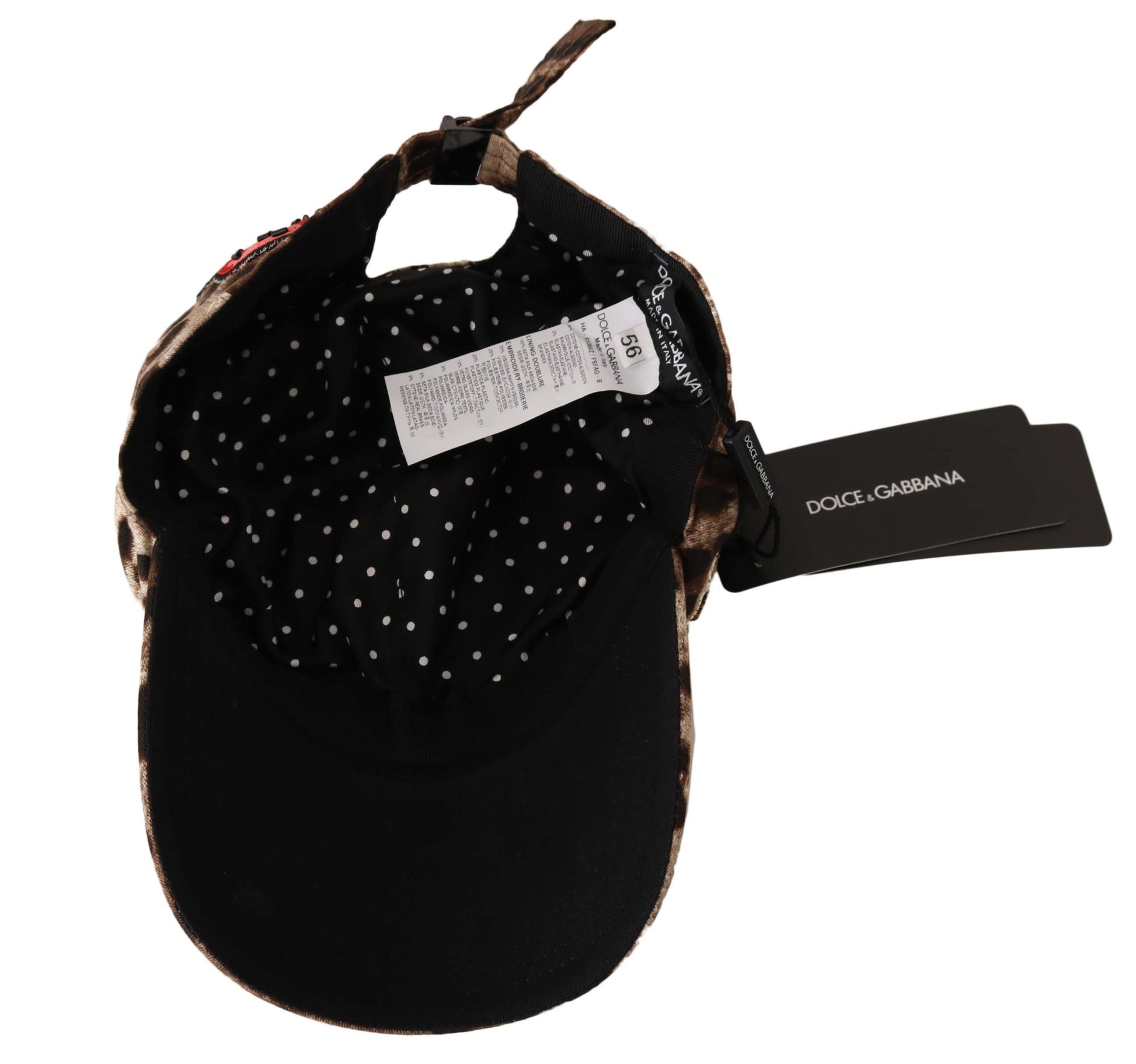 Dolce & Gabbana Brown Baseball Cap for Women additional view