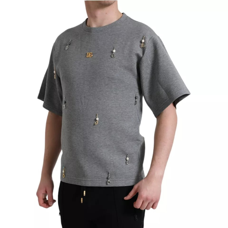 Dolce & Gabbana Grey T-Shirt for Men detail view