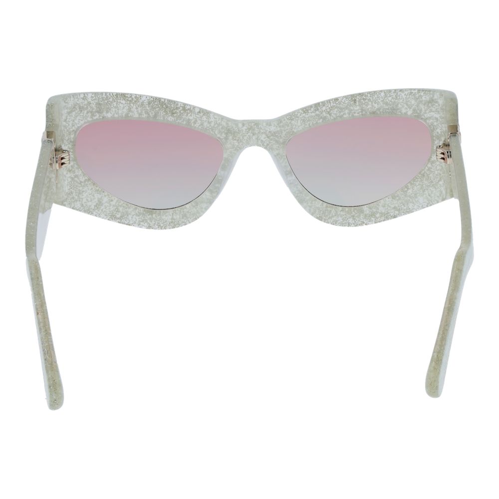 Lunettes de soleil GCDS en acétate argenté