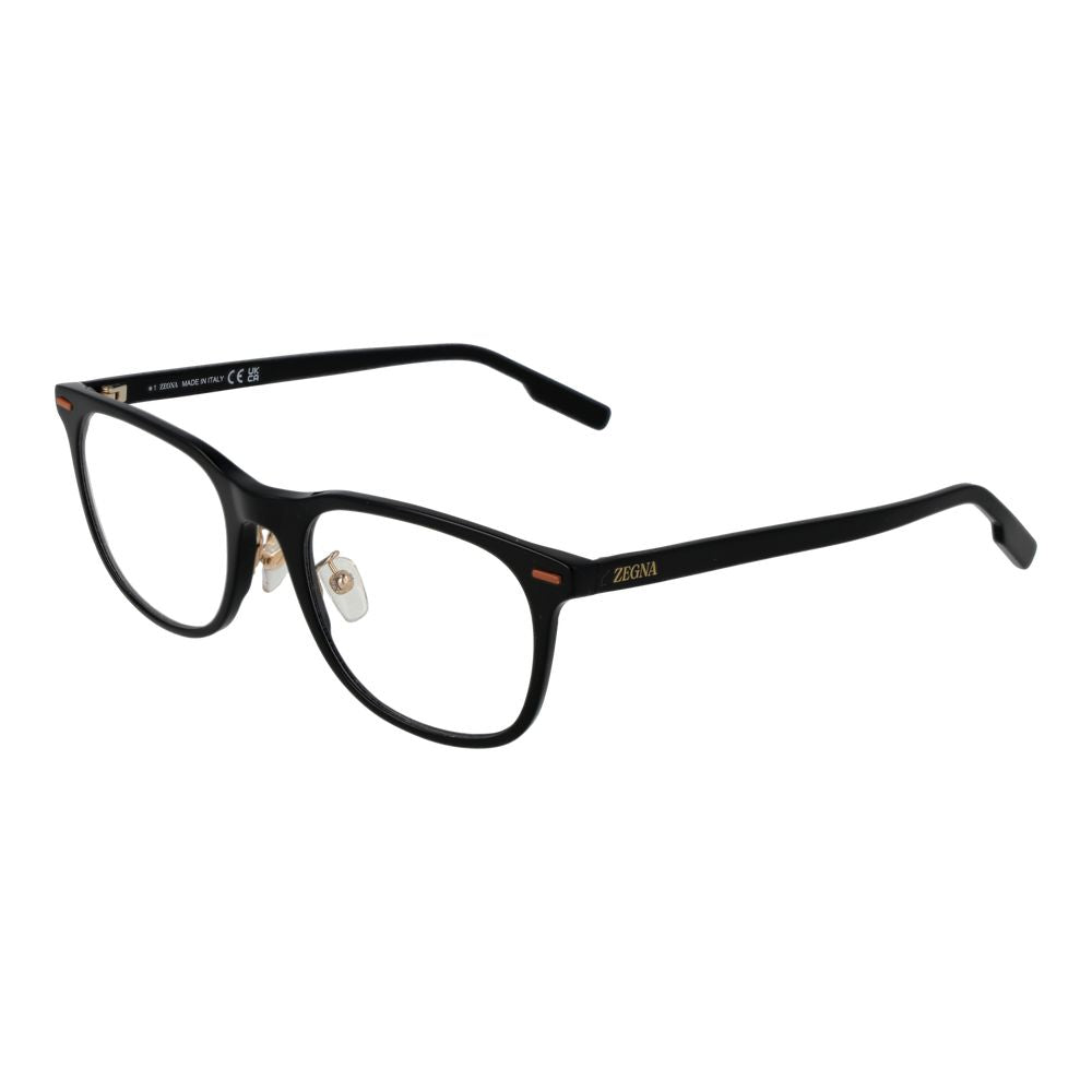 Ermenegildo Zegna Black Glasses Frames for Men