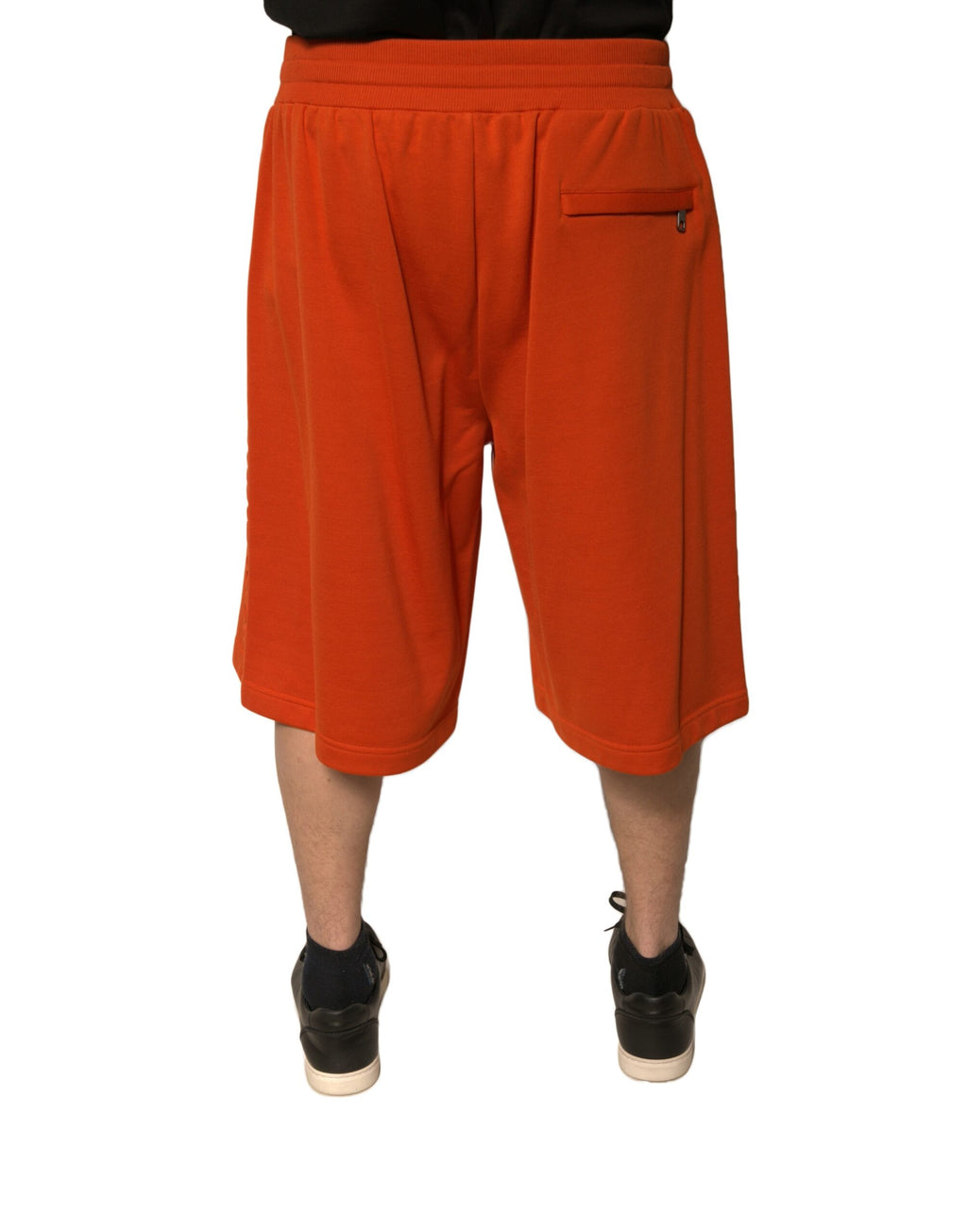 Shorts bermudas Dolce & Gabbana en coton mélangé orange pour homme