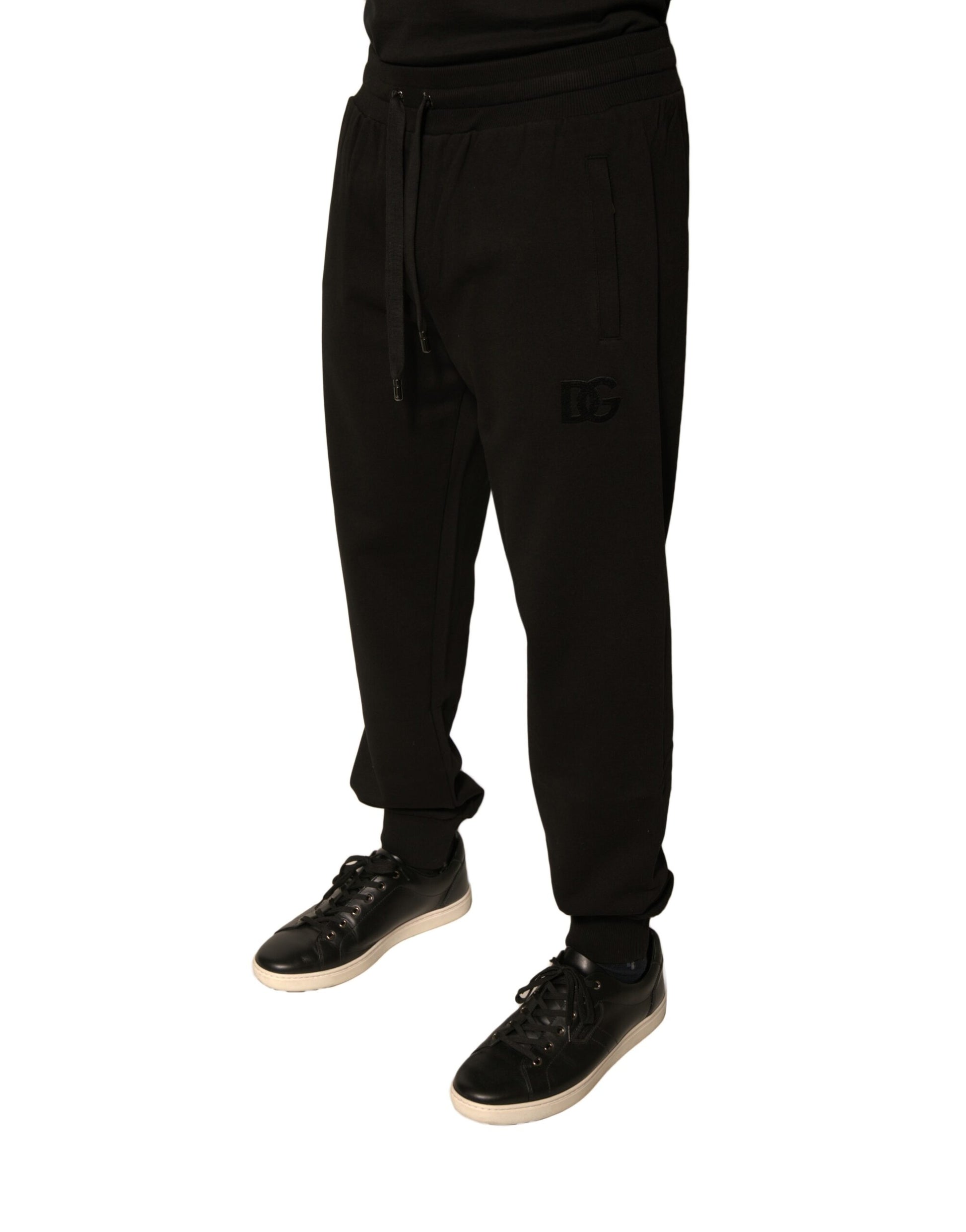 Dolce & Gabbana Black Athletic Pants for Men detail view