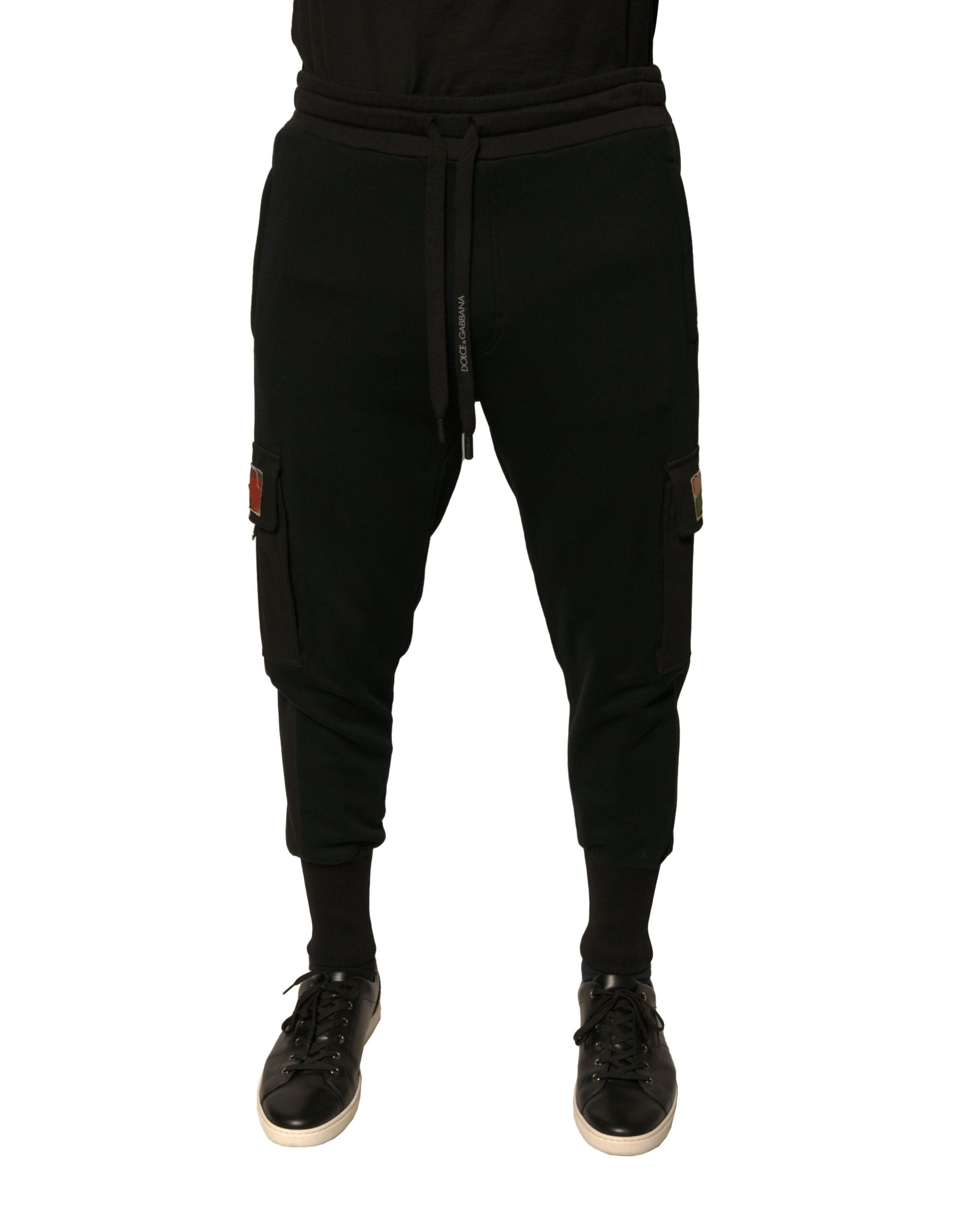 Dolce & Gabbana Black Athletic Pants for Men
