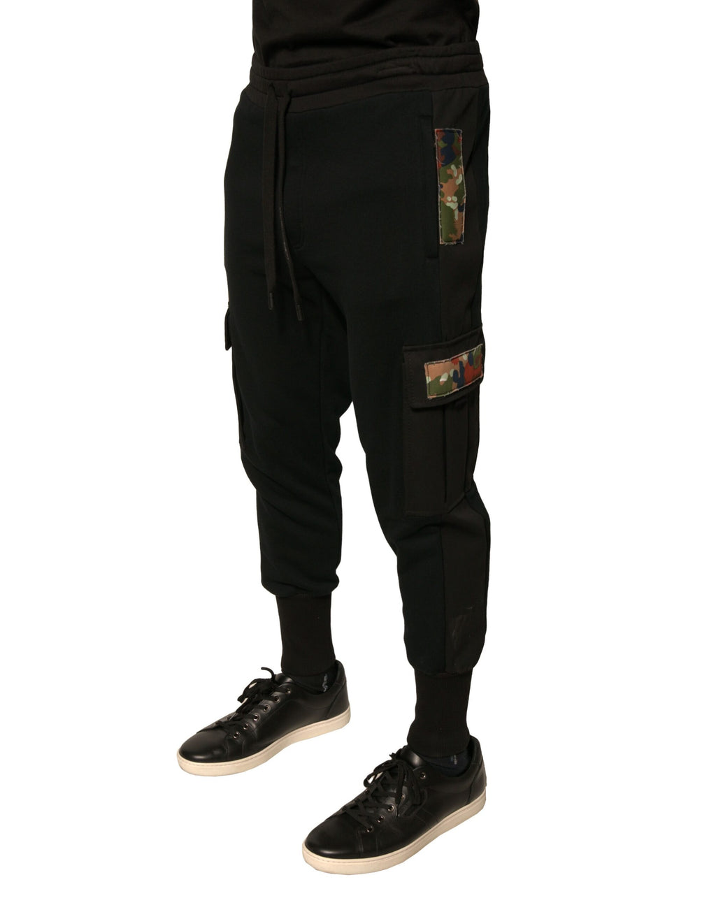 Dolce & Gabbana Black Athletic Pants for Men detail view