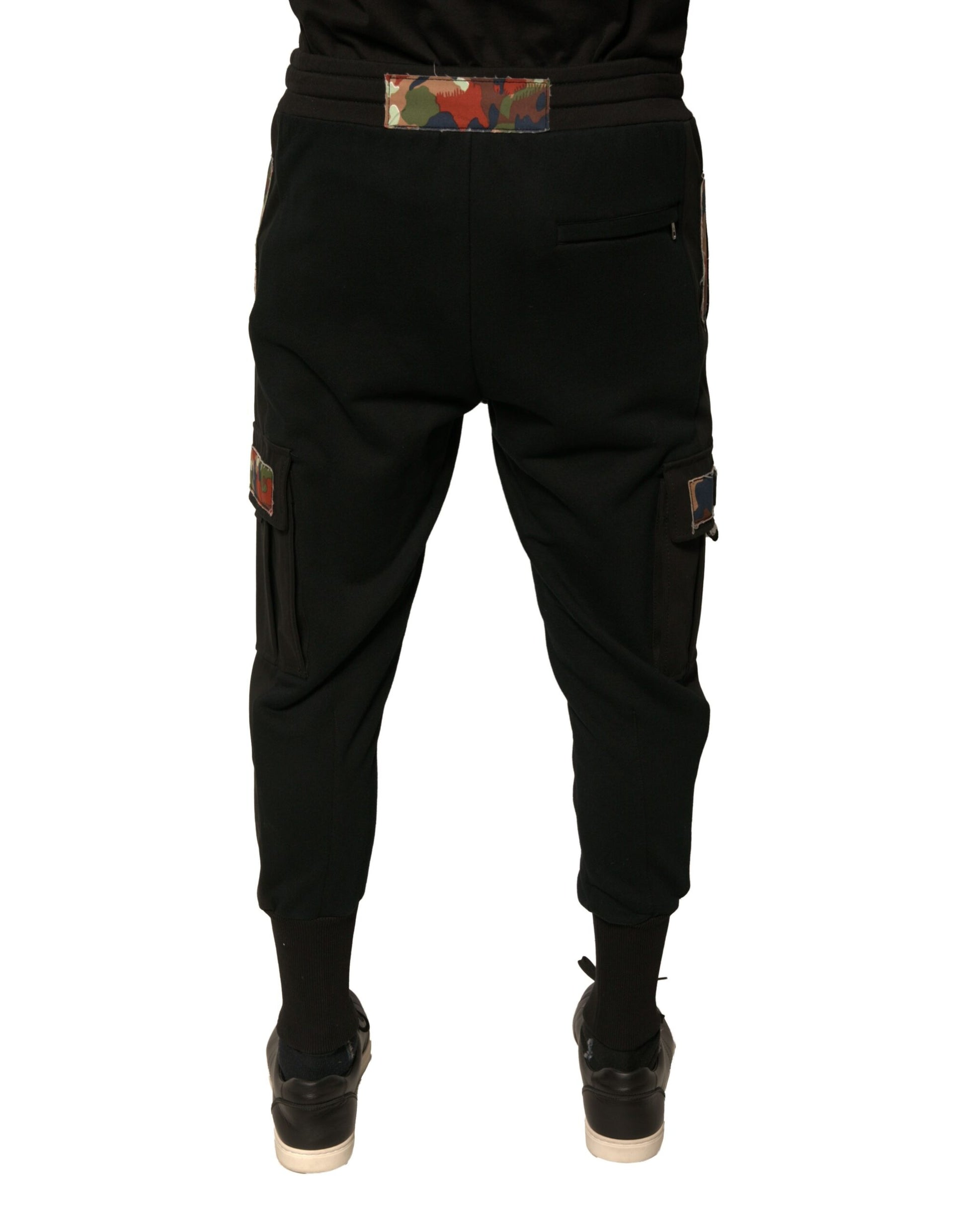 Dolce & Gabbana Black Athletic Pants for Men side view