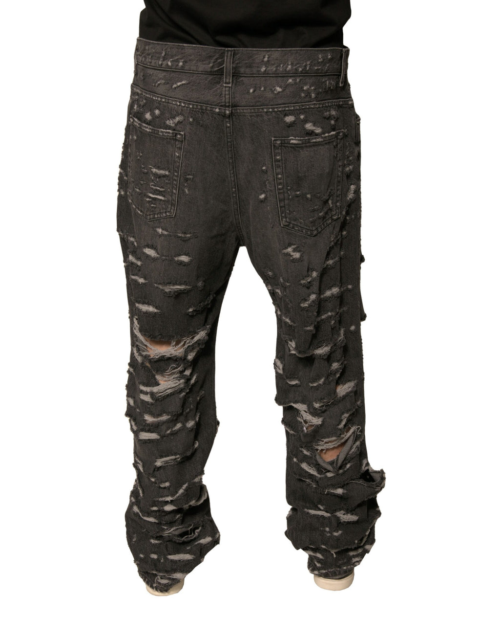 Dolce & Gabbana Grey Straight Leg Jeans for Men side view