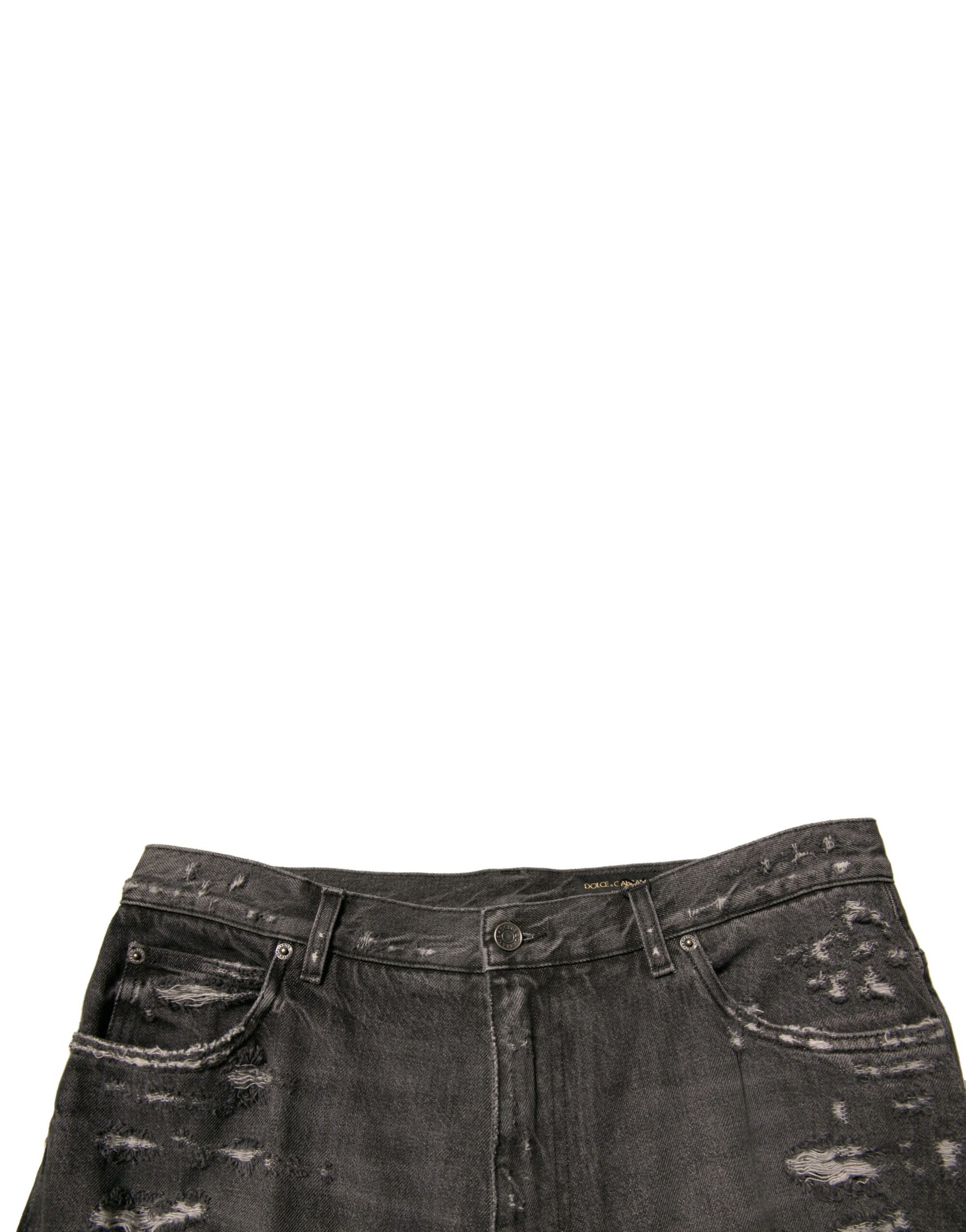 Dolce & Gabbana Grey Straight Leg Jeans for Men additional view