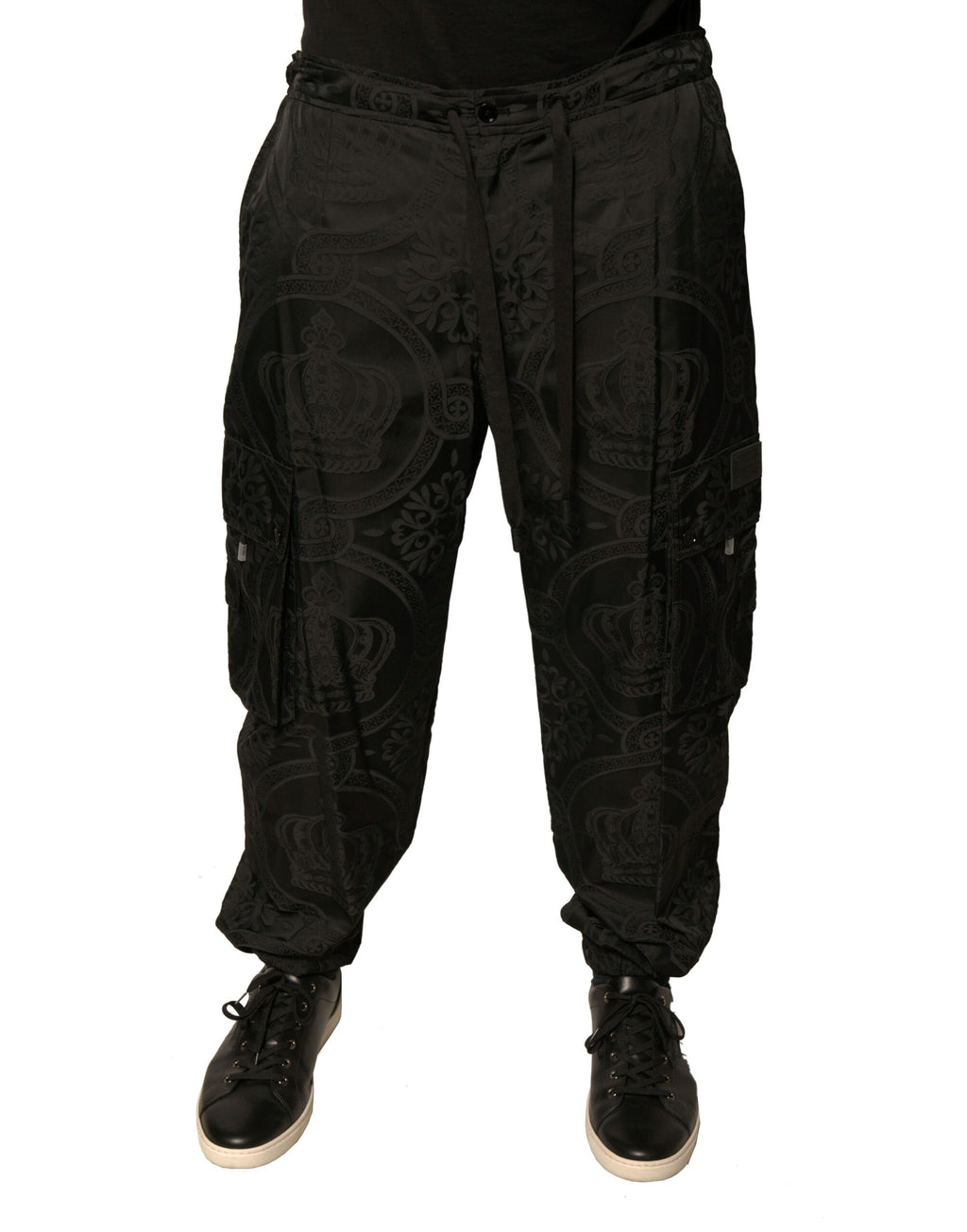 Dolce & Gabbana Black Athletic Pants for Men
