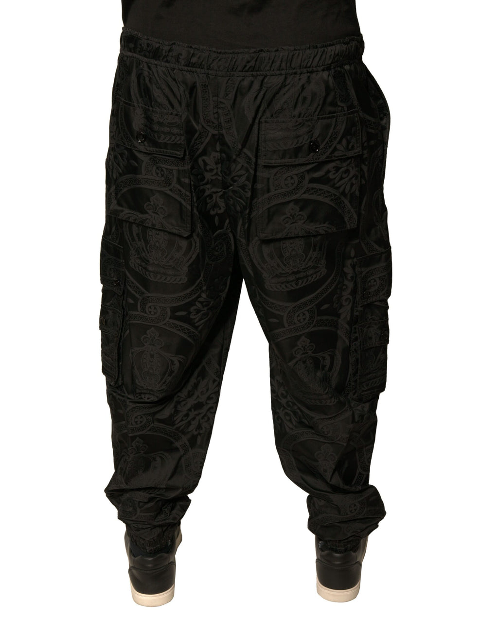 Dolce & Gabbana Black Athletic Pants for Men side view